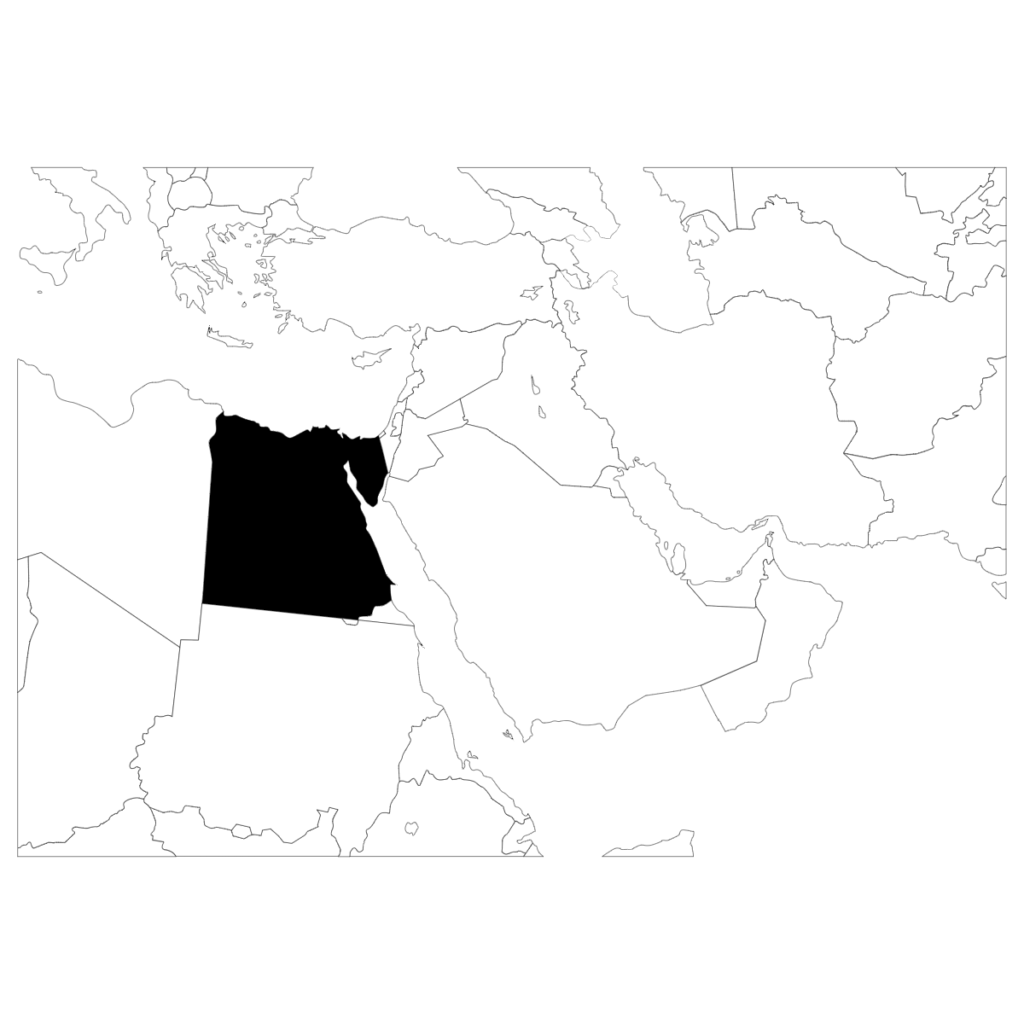 エジプトの地図