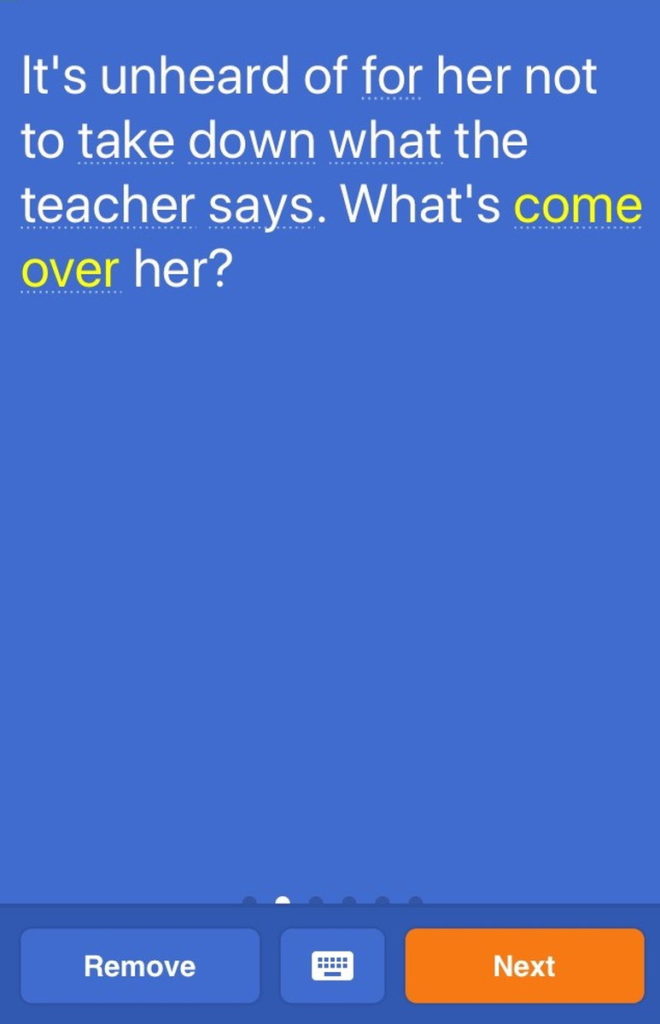 英語学習アプリ『iKnow!』アプリ画面