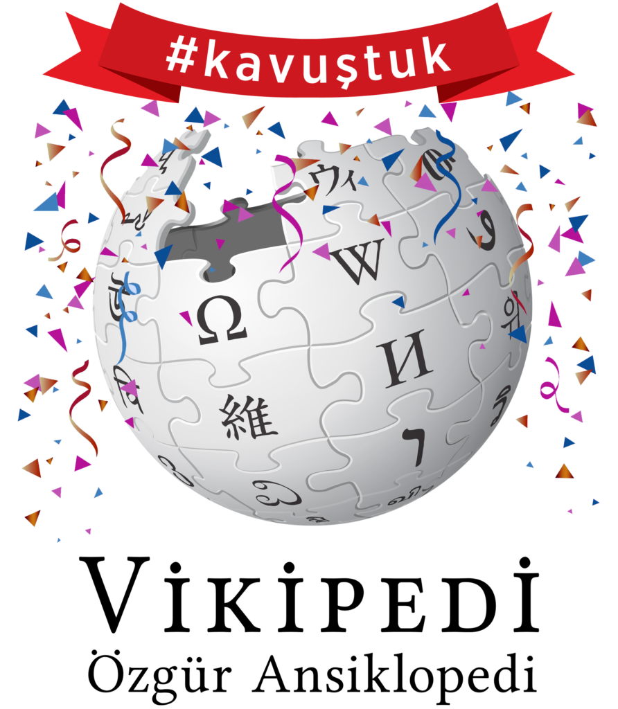 トルコのウィキペディア復活を祝うロゴ